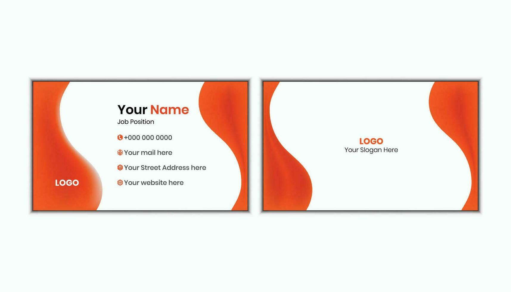 Business Card Template Collection Pro Vector. vector