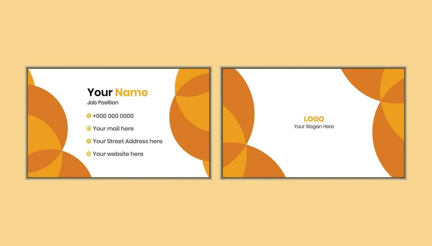 Business Card Template Collection Pro Vector. vector