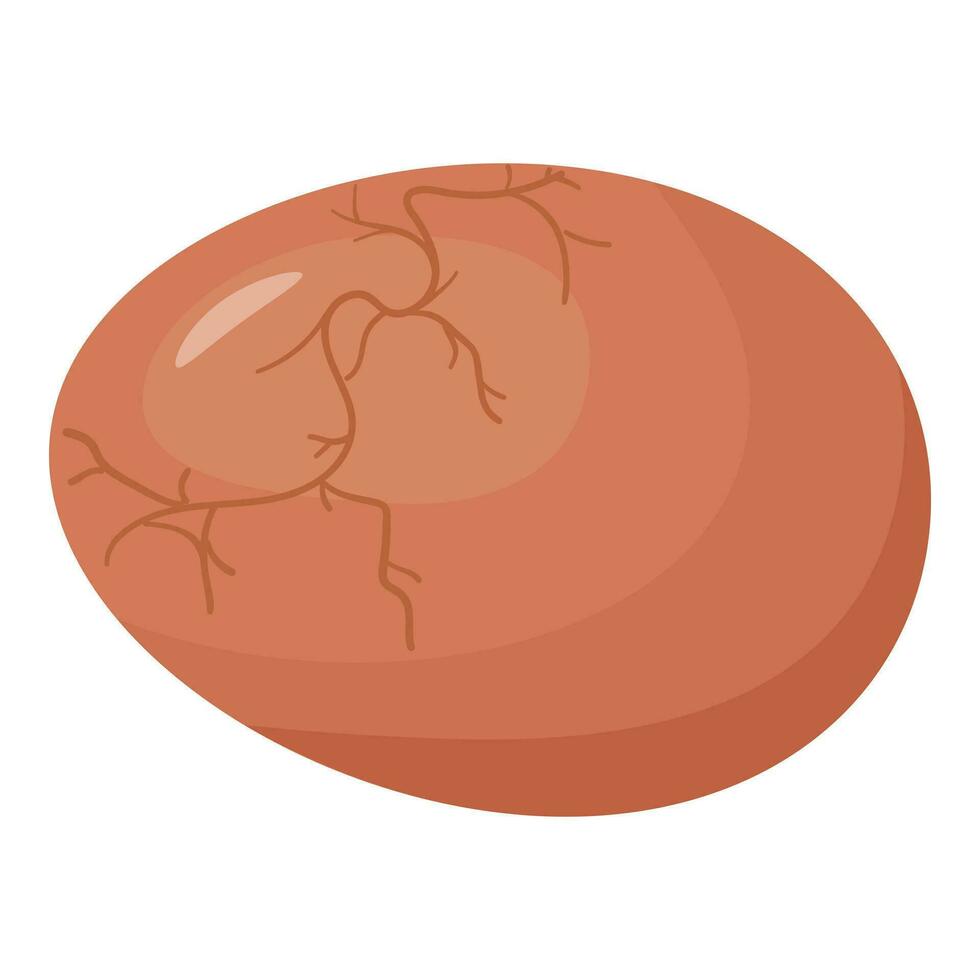 Avian broken egg icon cartoon vector. Crack eggshell vector