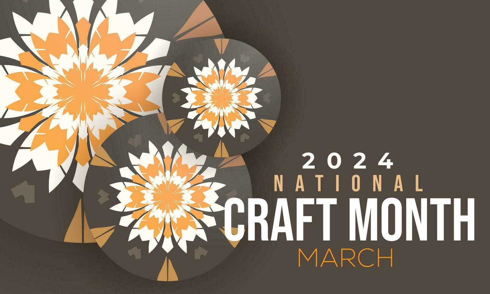 National Craft Month. background, banner, card, poster, template