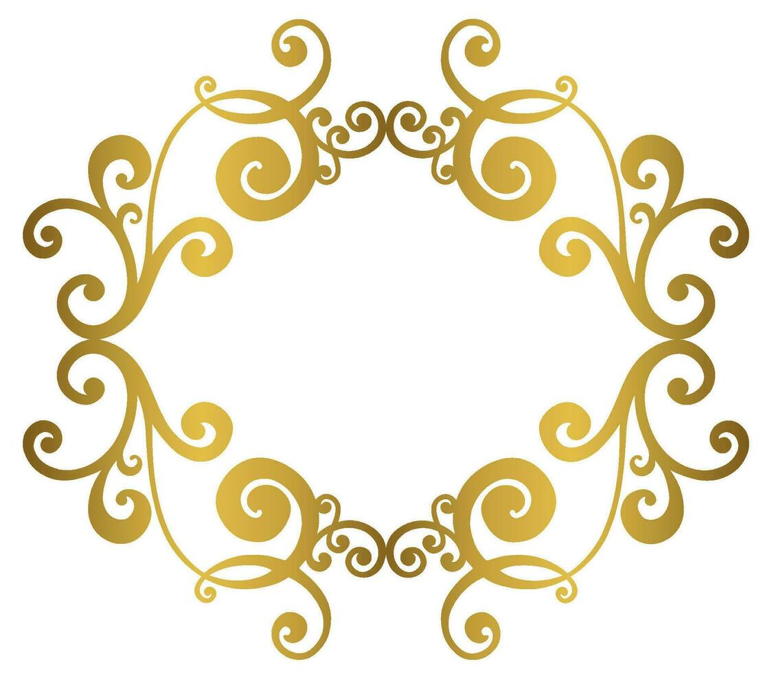 Damask vintage baroque scroll swirl. Victorian monogram heraldic shield swirl. vector