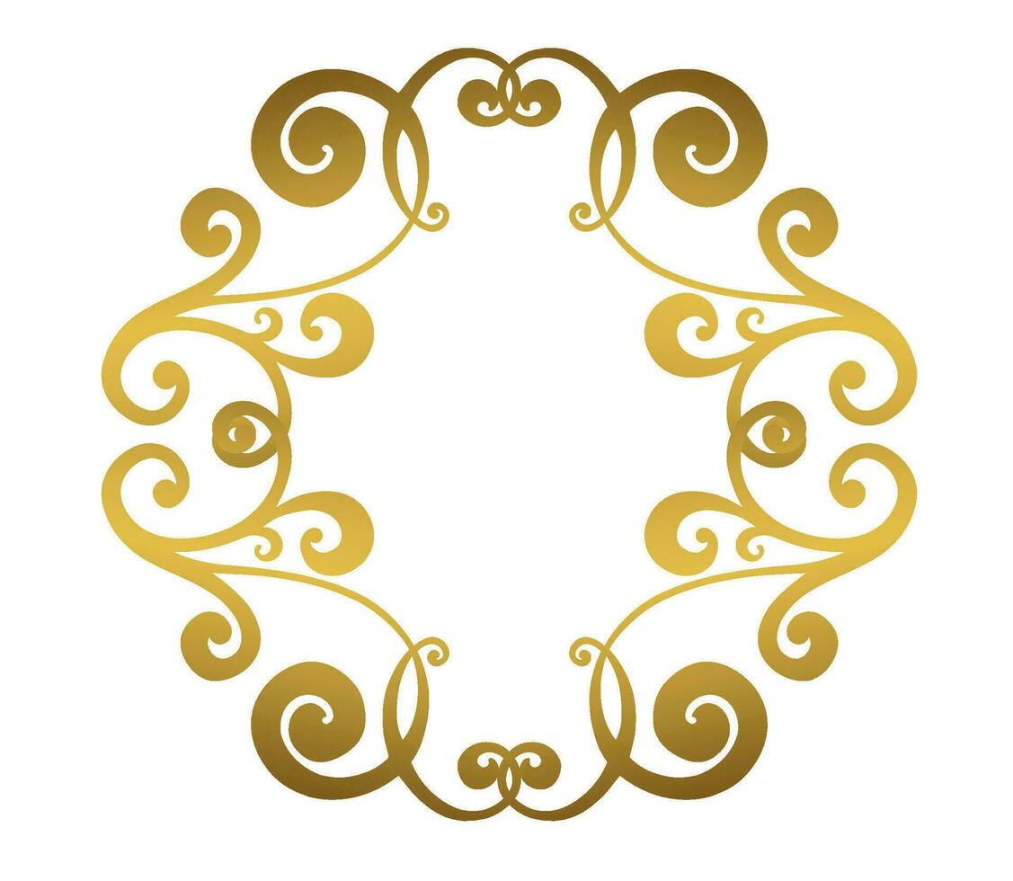 Damask vintage baroque scroll swirl. Victorian monogram heraldic shield swirl. vector