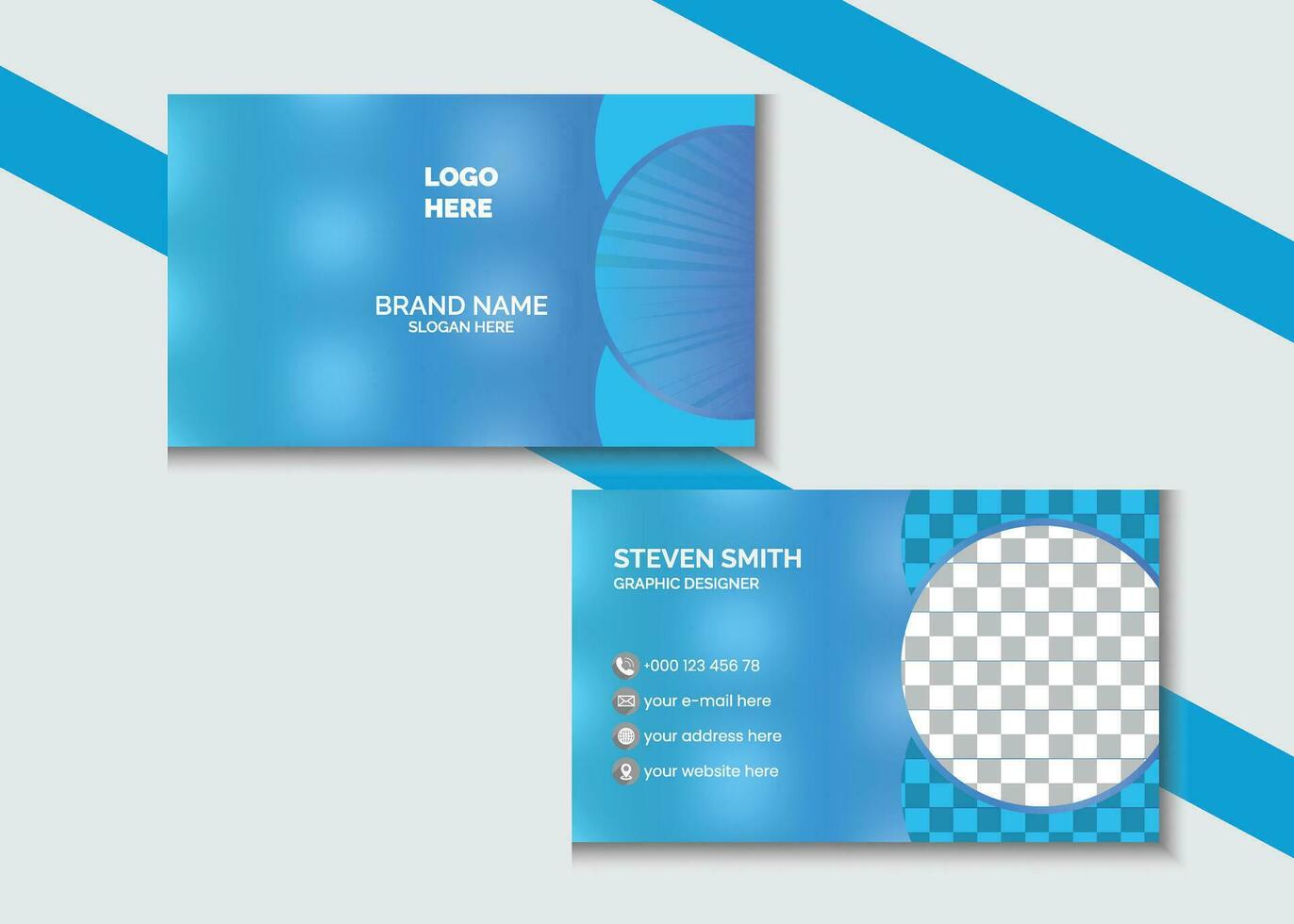 modern vector business card design for business and personal use