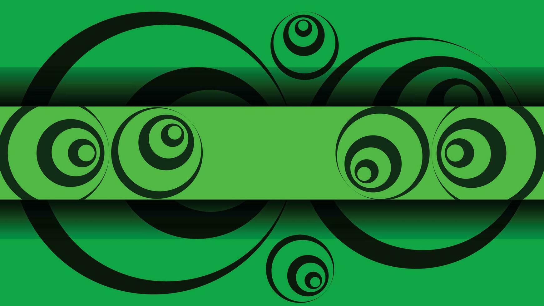 Abstract Green and Black Colors Channel Banner Template vector