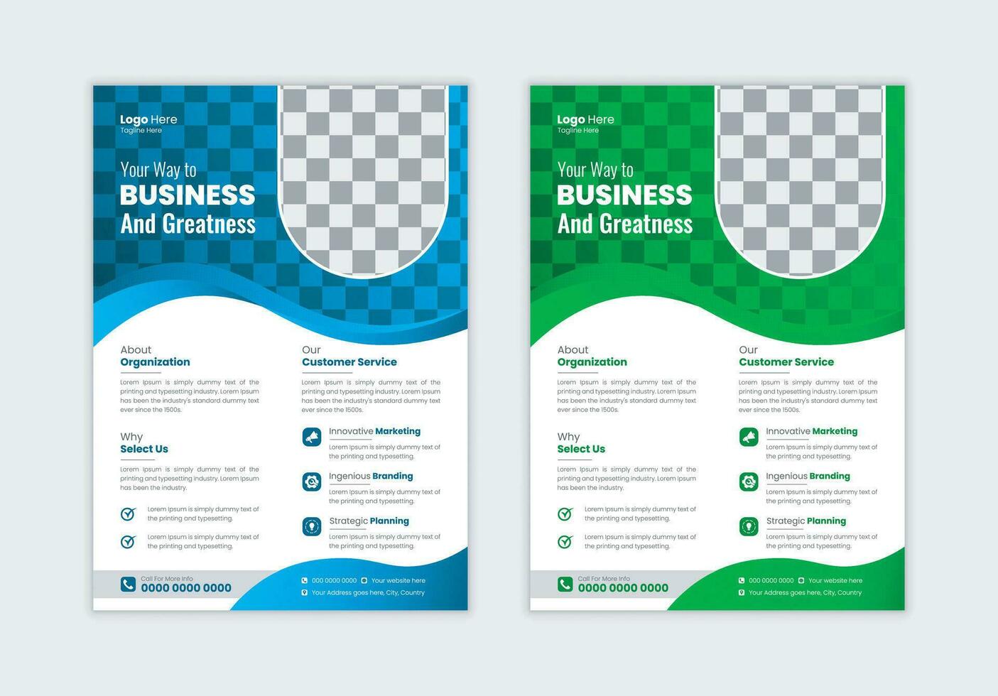 Corporate business flyer template design, business marketing flyer. grow your business digital marketing new flyer. vector