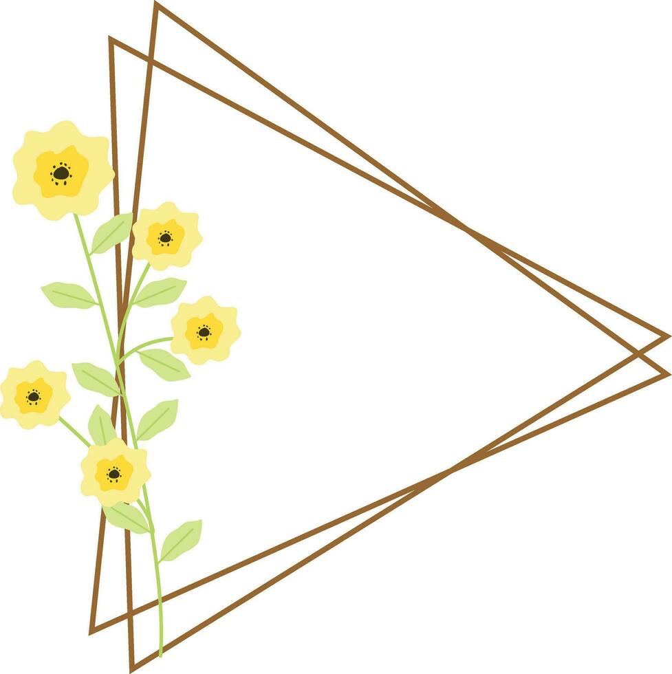 wild flower frames, for decorating invitations, greeting cards, other designs vector
