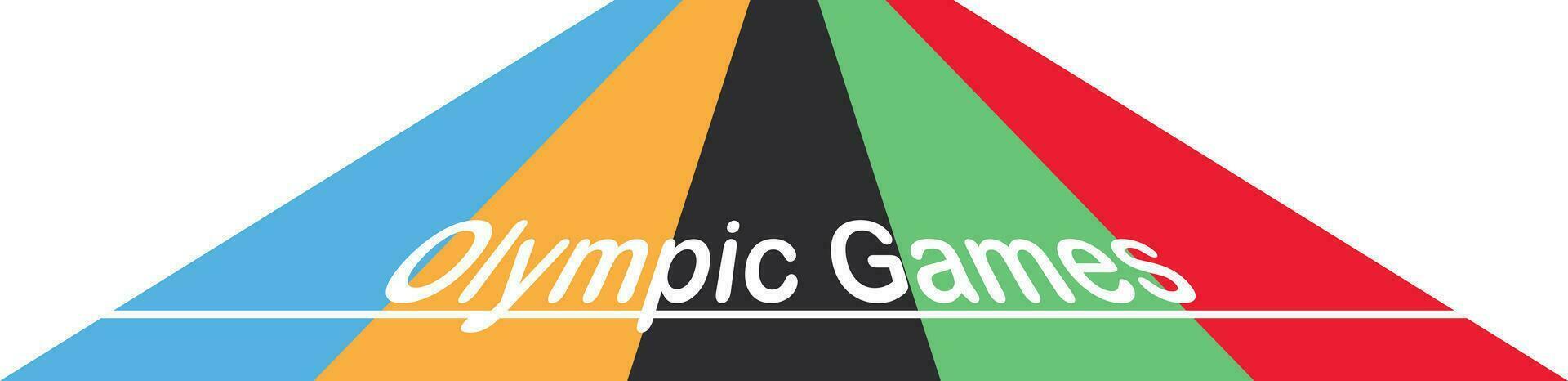 A banner for the Olympic Games. Vector illustration.