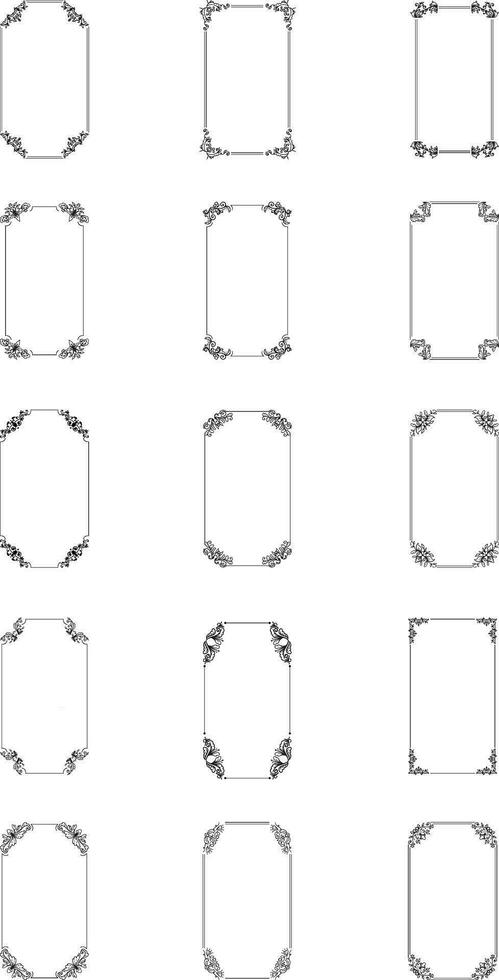 Black Ornamental Frame vector