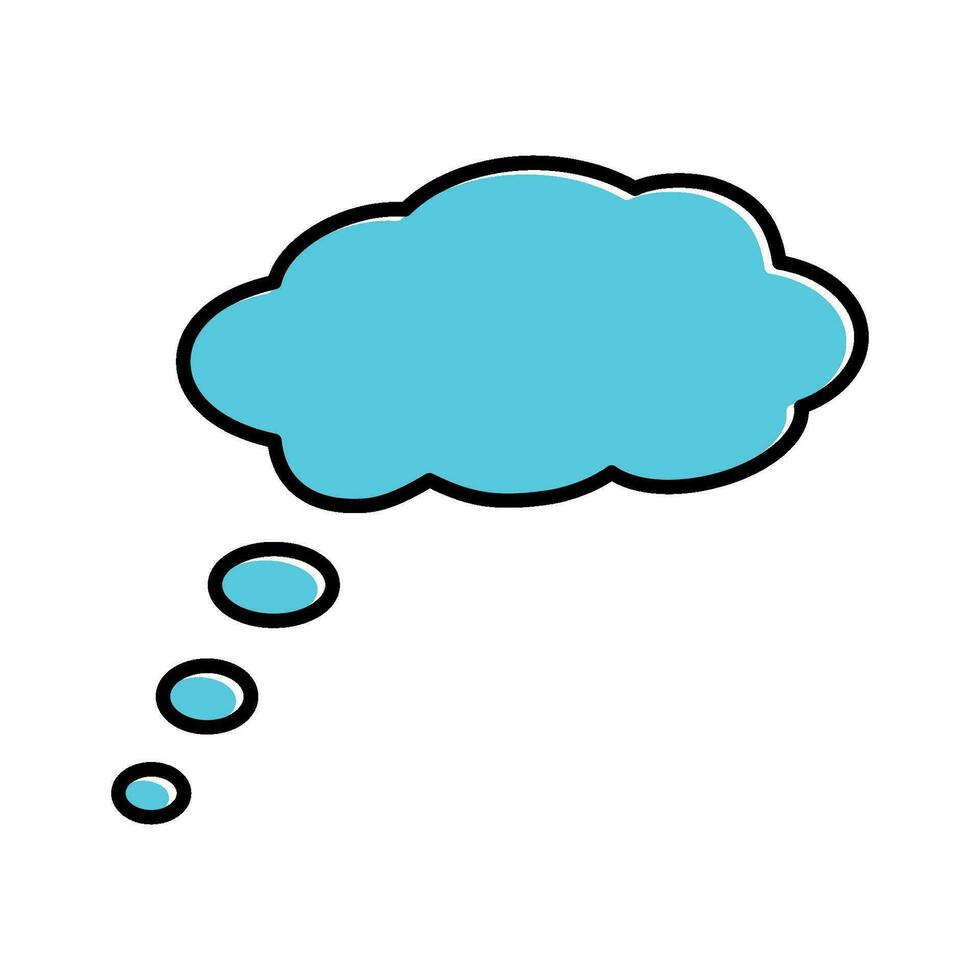 thought cloud icon vector