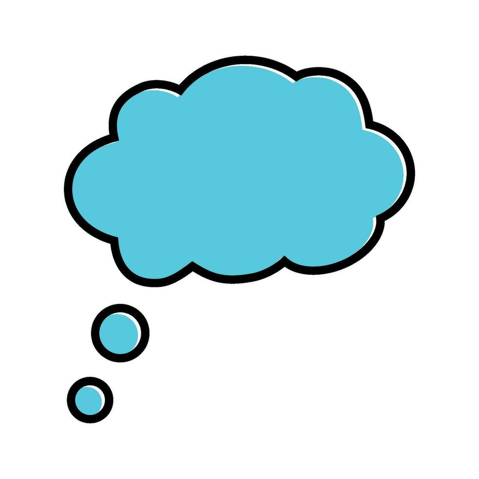 thought cloud icon vector