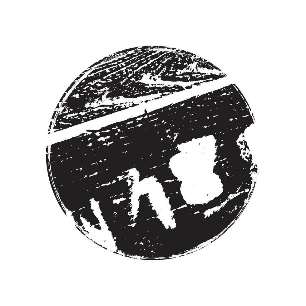 Grunge Circle Blot vector