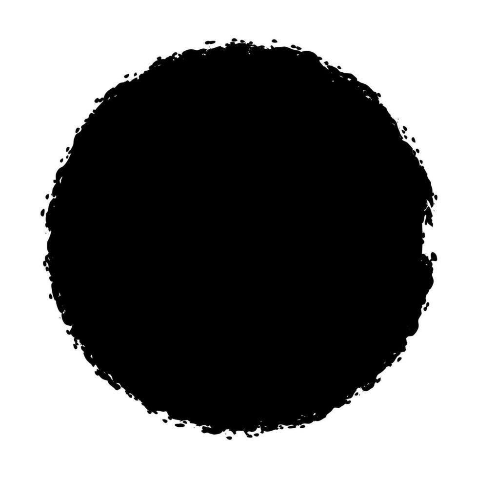 Grunge Circle Blot vector