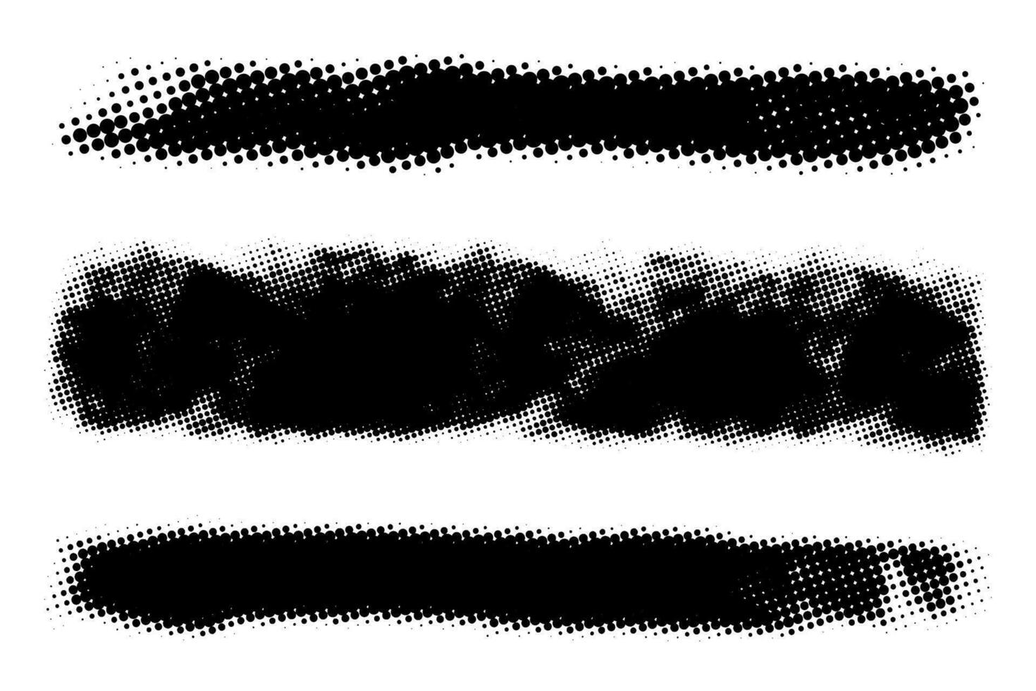 Halftone Stripe Banner vector