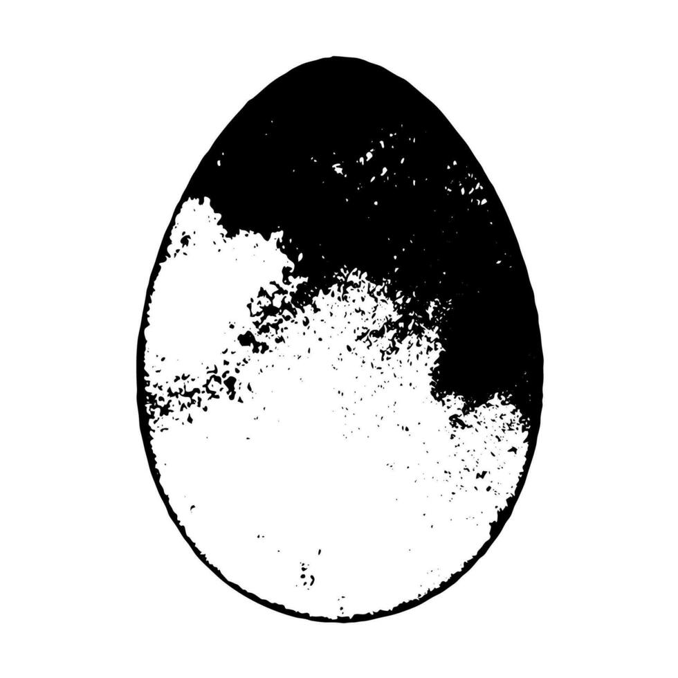 Grunge Egg Isolated vector