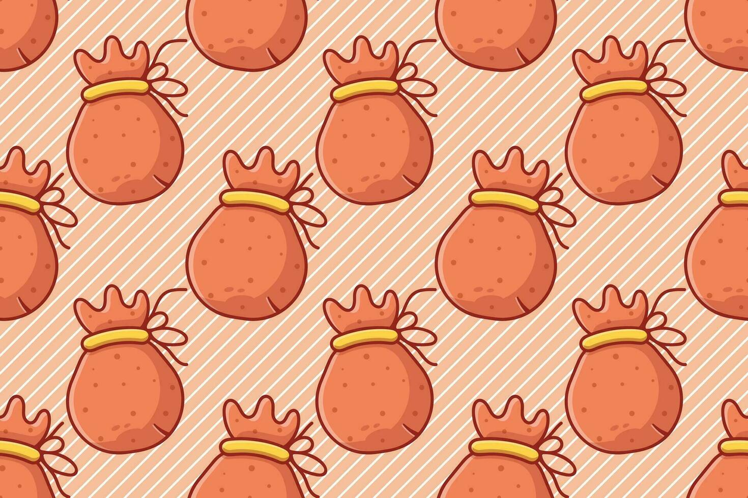 money bag seamless pattern vector illustration