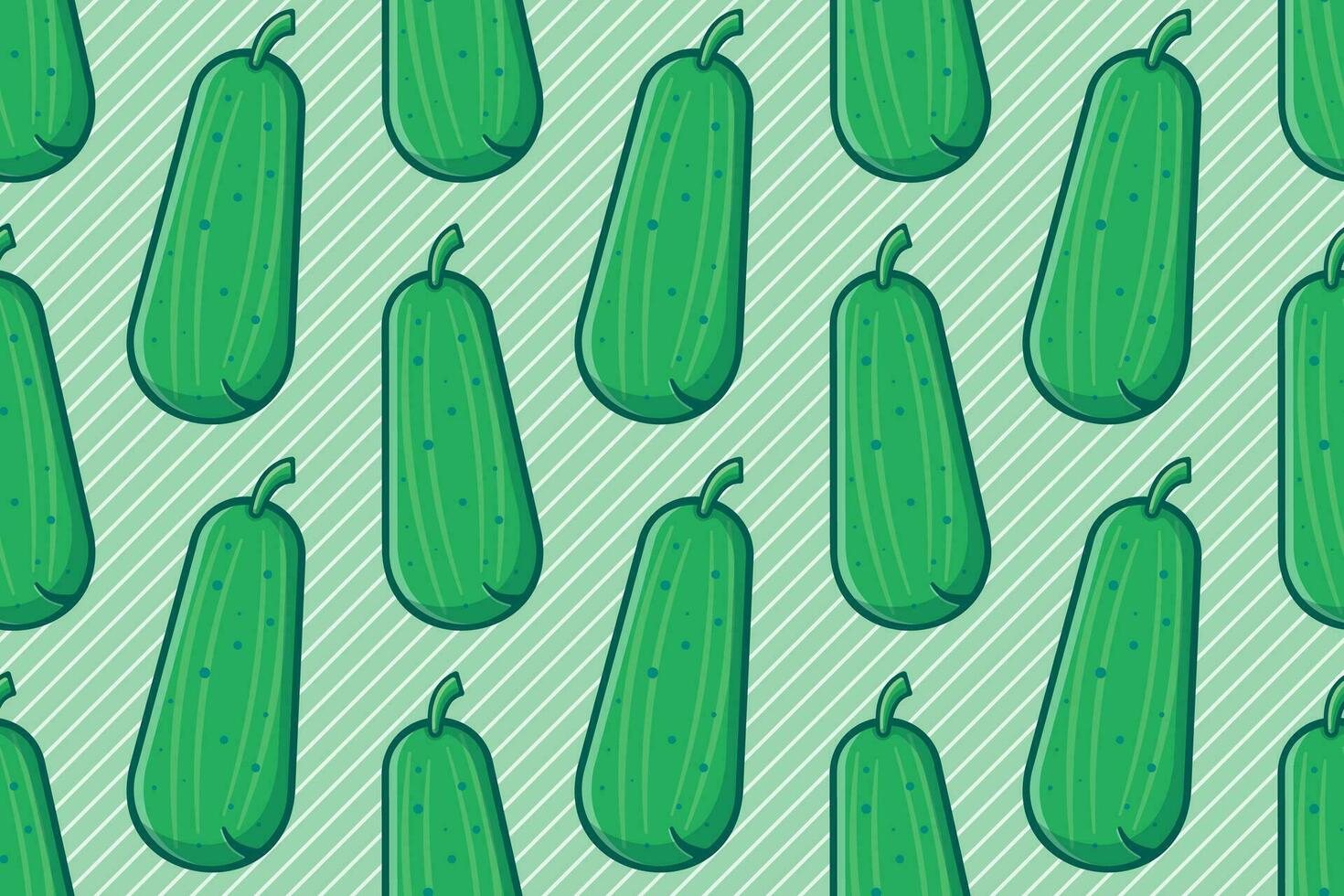cucumber vegetable seamless pattern vector illustration