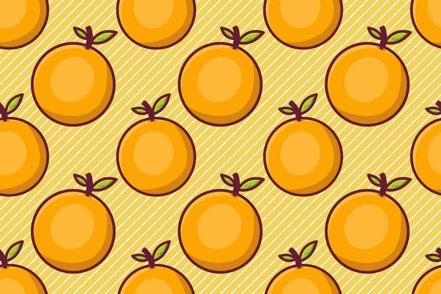 orange fruit seamless pattern vector illustration