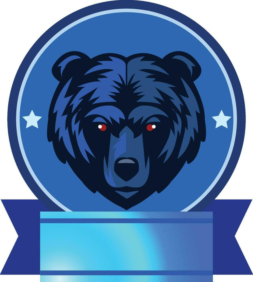 oso logo y ilustración diseño vector