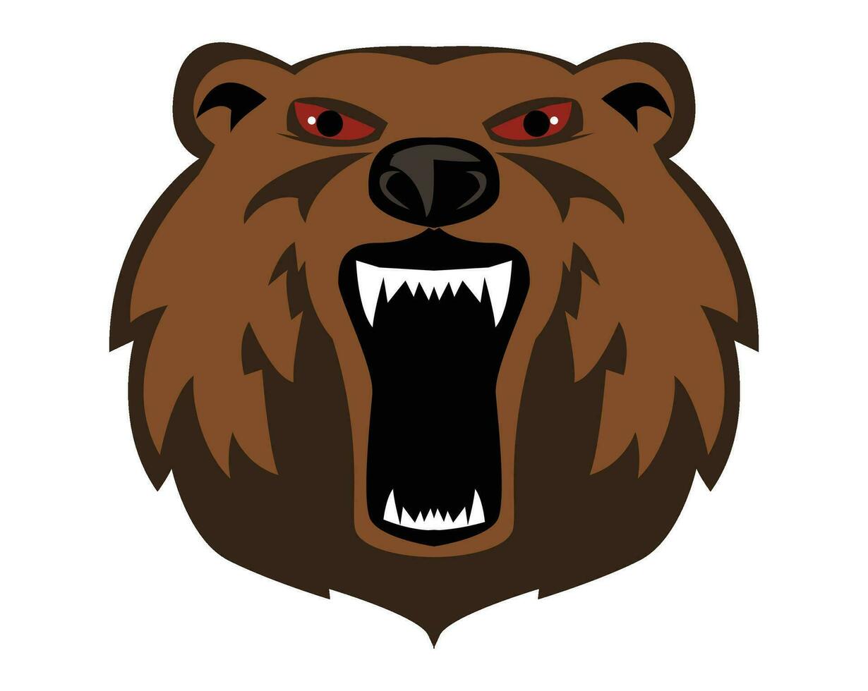 bear logo and illustration design vector