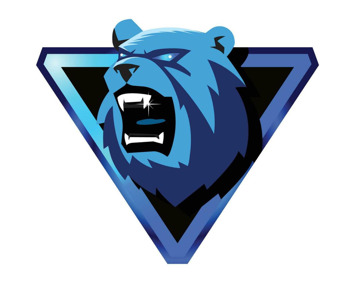 bear logo and illustration design vector