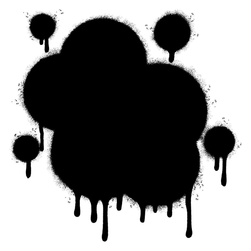 Black Ink Splatter isolated with a white background. vector