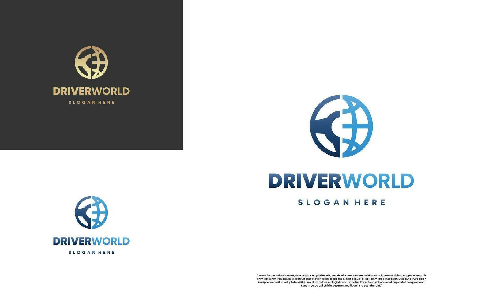 Driver forum, Driver world community logo template vector