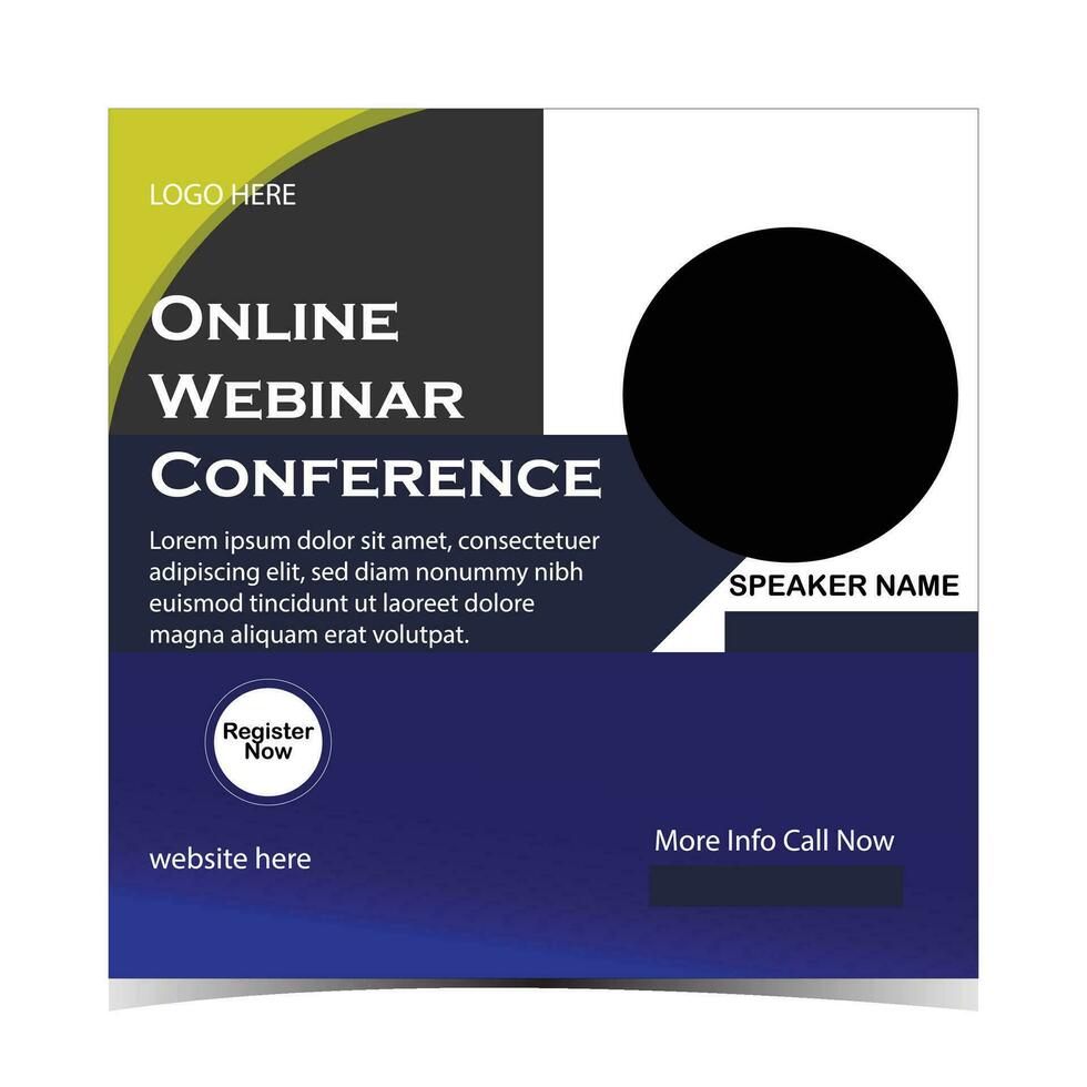 online webinar conference vector