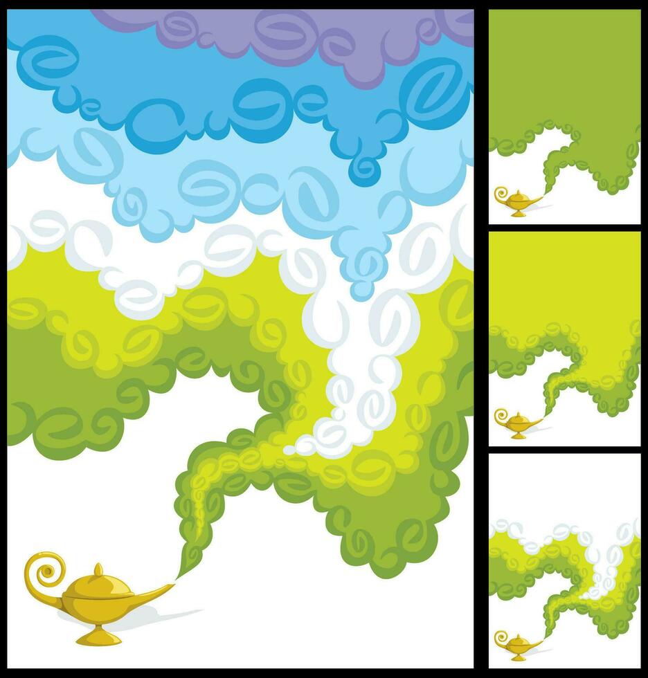 Magic Smoke Backgrounds vector