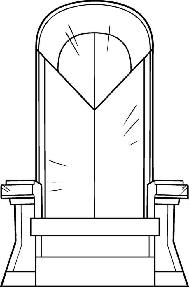 Iron Throne Line Art vector
