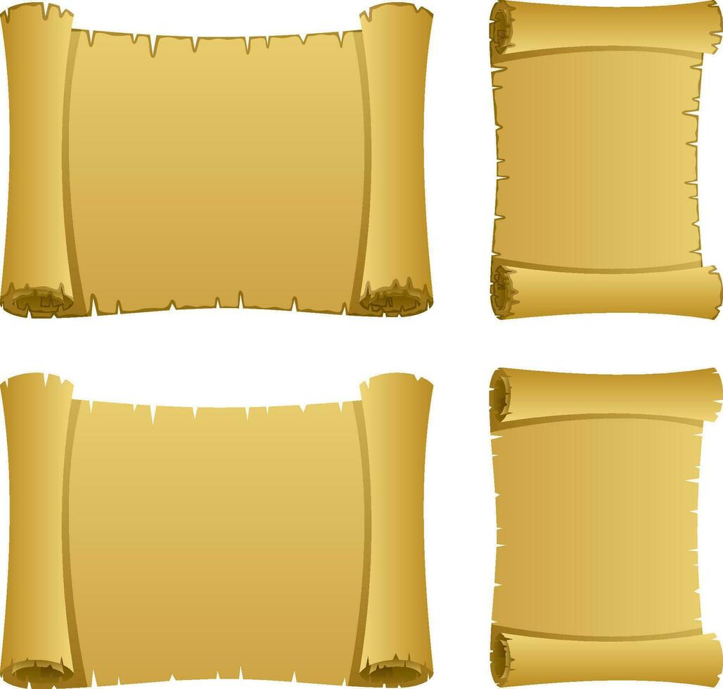 Scroll on White vector