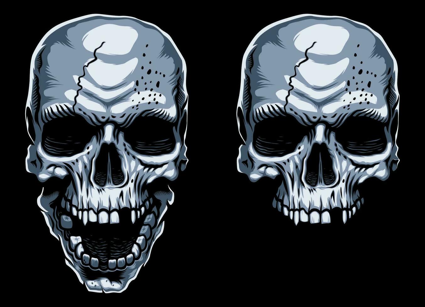 Skull Evil Mascot vector