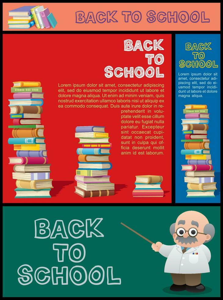 School Banner Set Part 3 vector