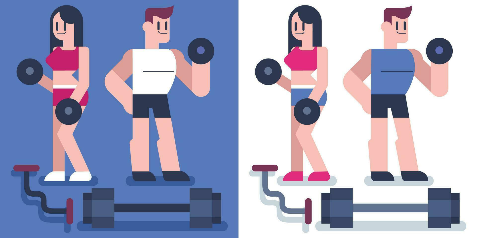 Gym Flat Design vector