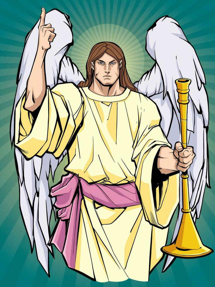 Archangel Gabriel Icon vector