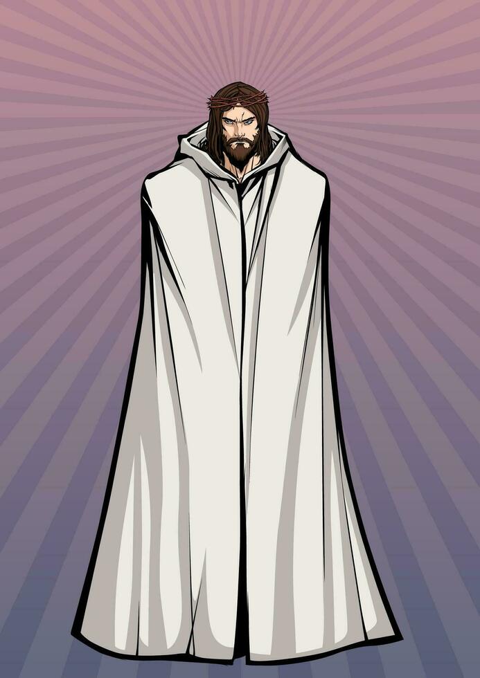 Jesus Standing Tall vector