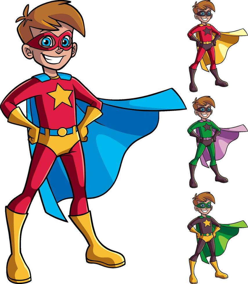 Super Boy Isolated vector