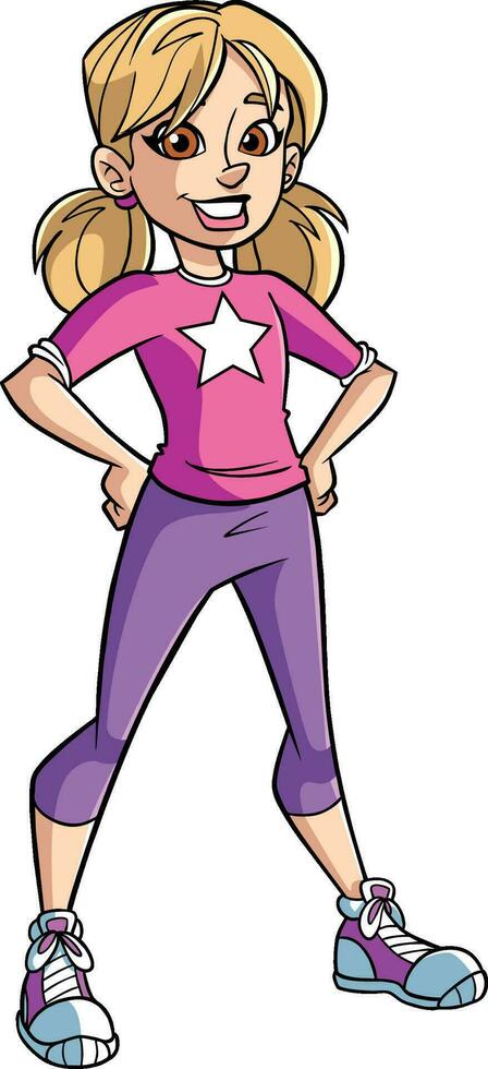 Little Girl Illustration vector