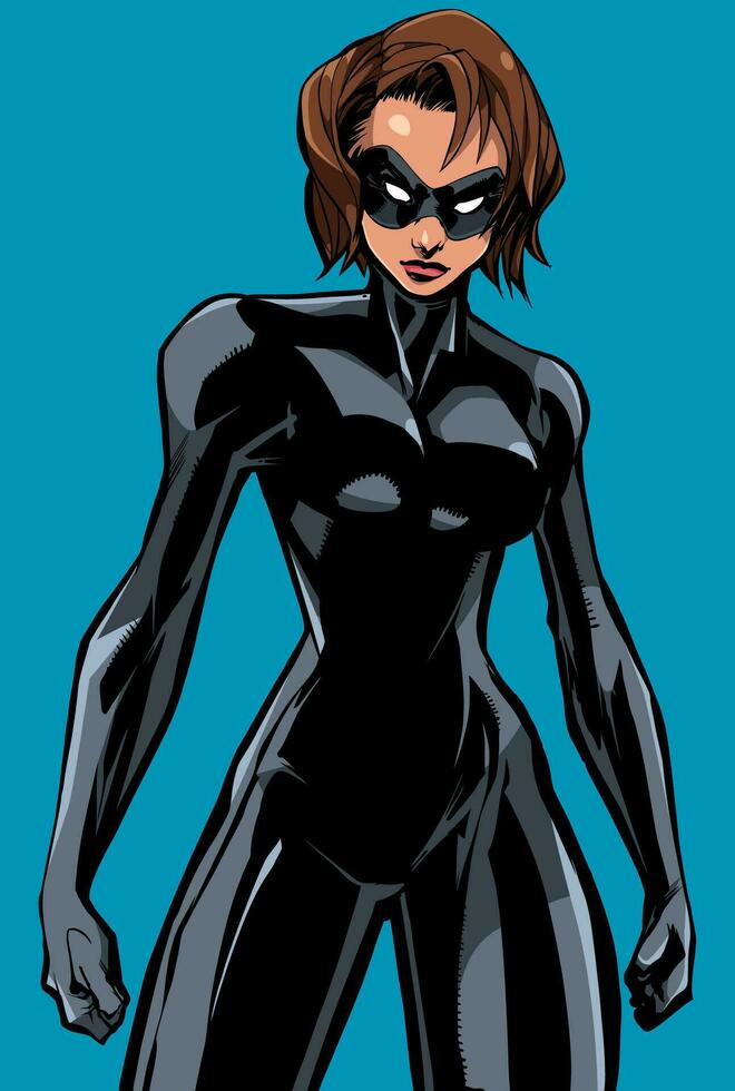 Superheroine Battle Mode No Cape vector