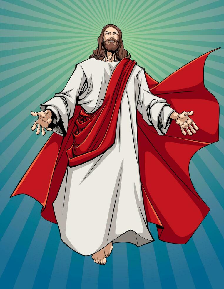 Jesus Open Arms vector