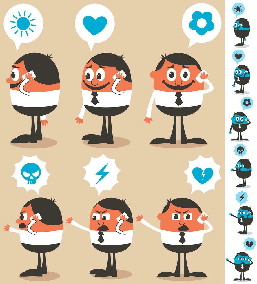 Talking on Phone vector