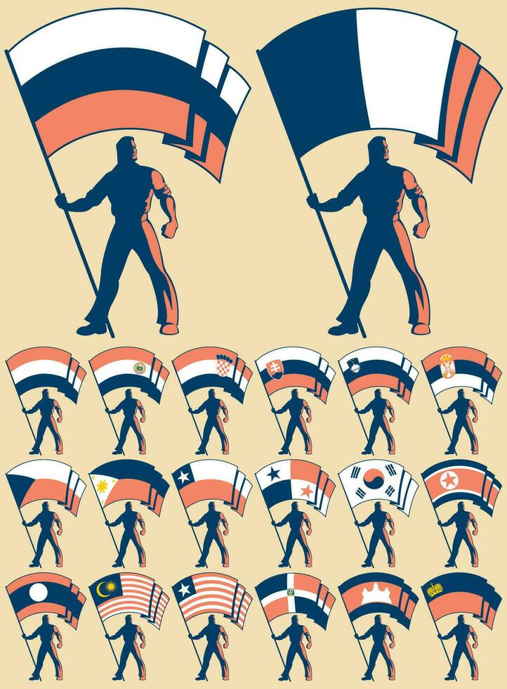 Flag Bearer 3 vector