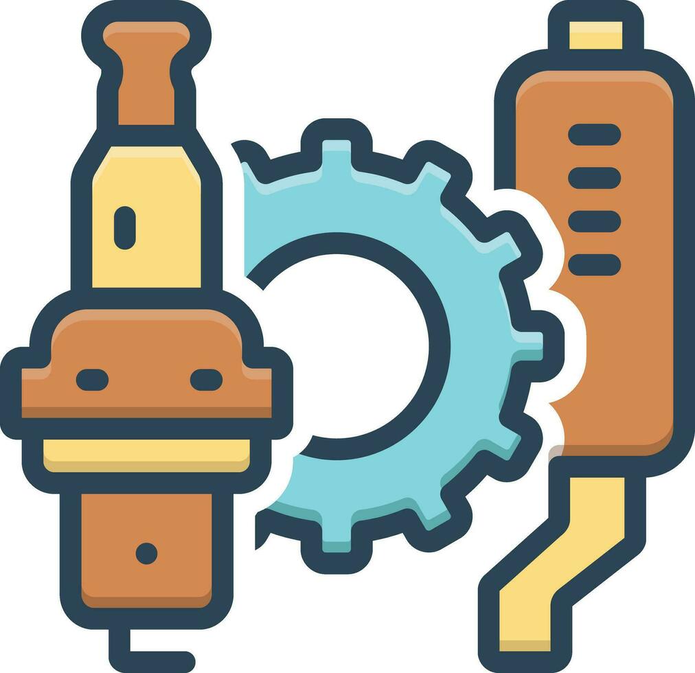 Color icon for components vector