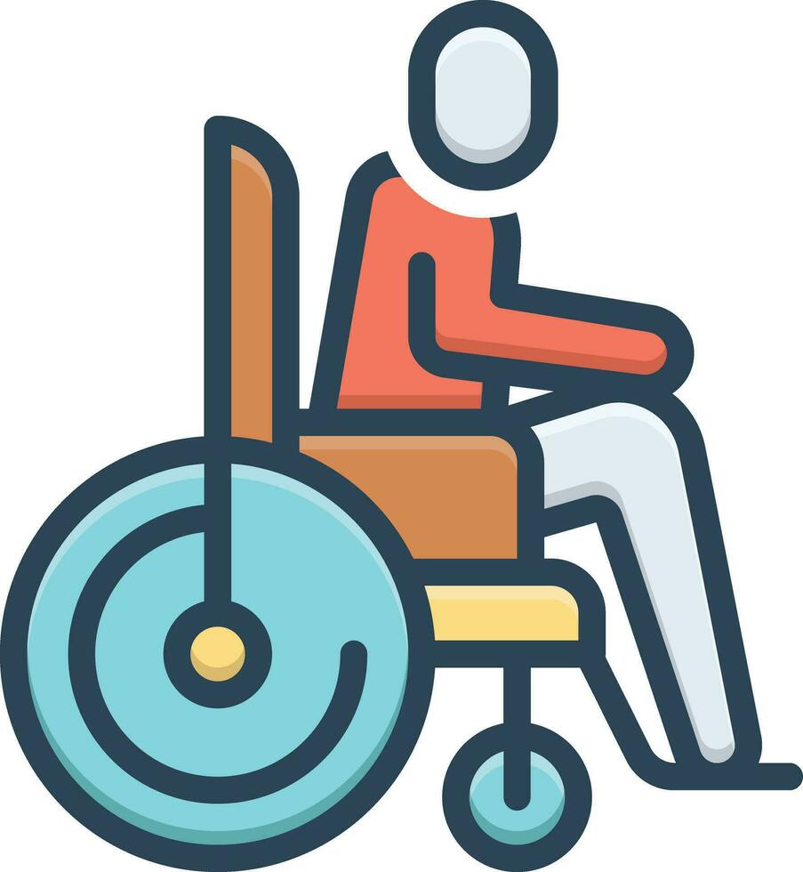Color icon for disabled vector