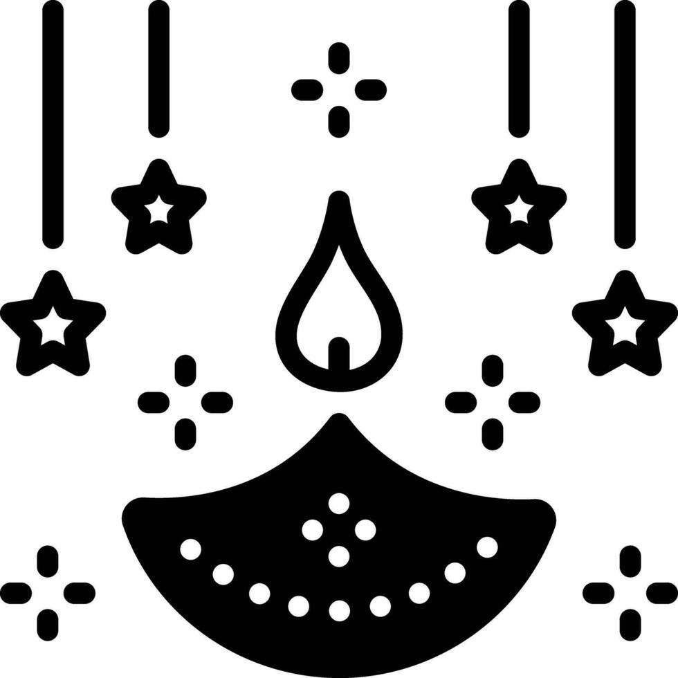 Solid icon for festival vector