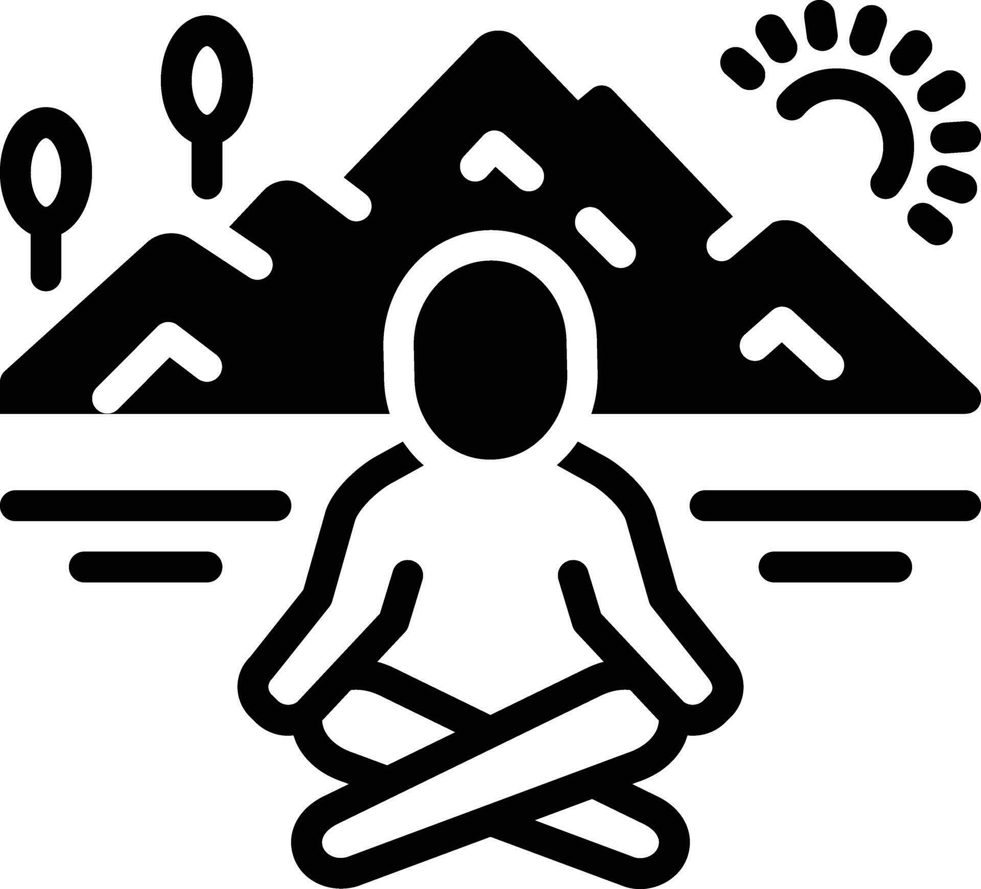 Solid icon for calm 35691790 Vector Art at Vecteezy