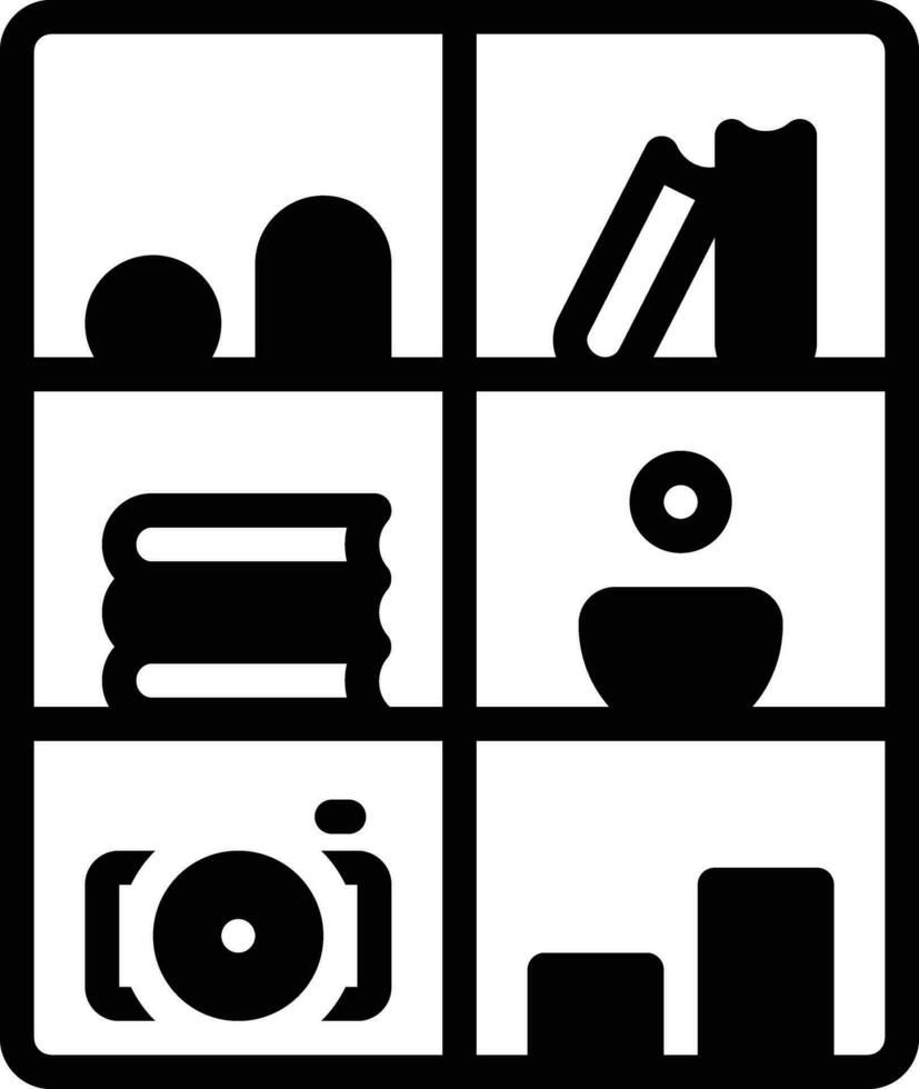 Solid icon for sections vector