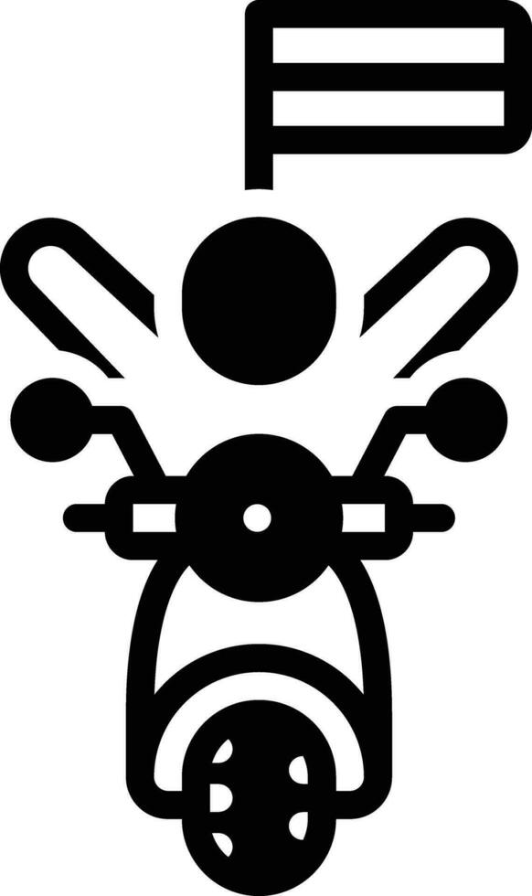 Solid icon for republic vector