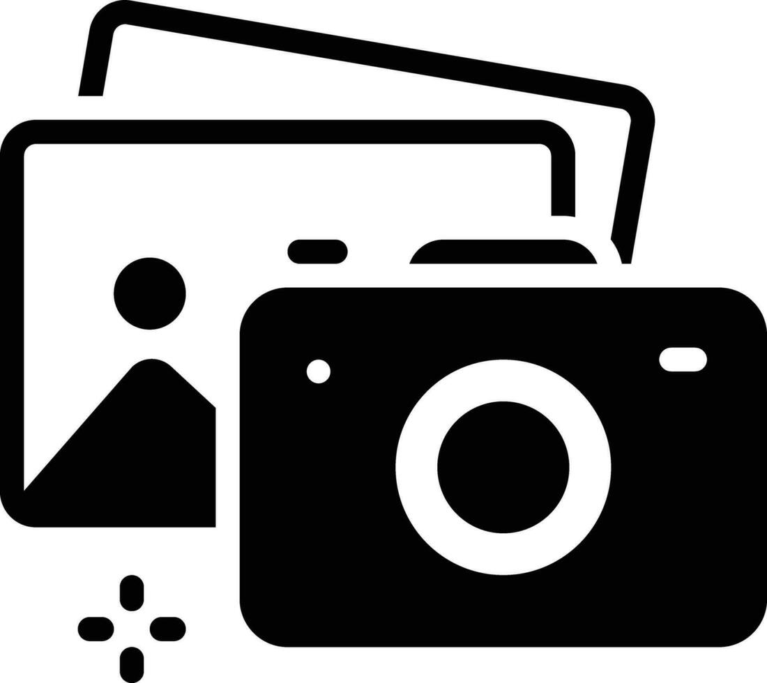 Solid icon for photo vector