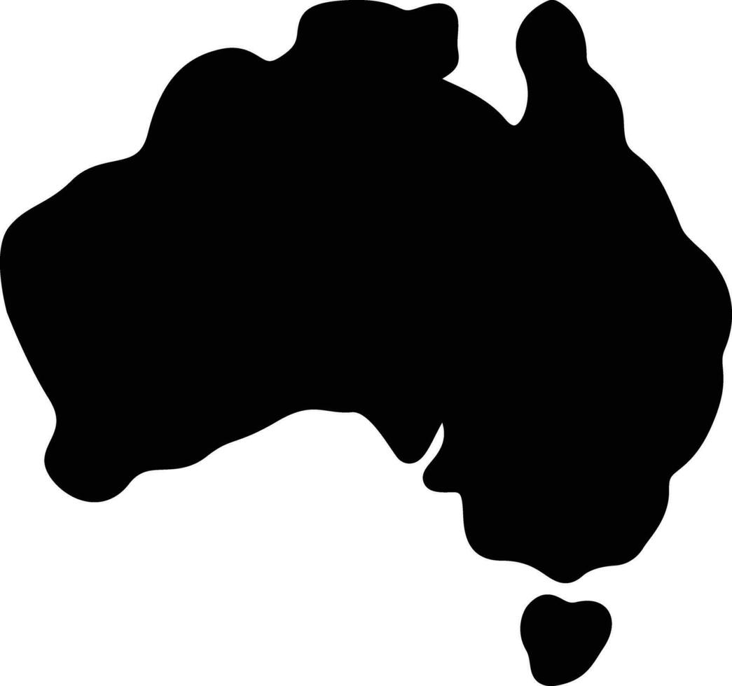 sólido icono para Australia vector