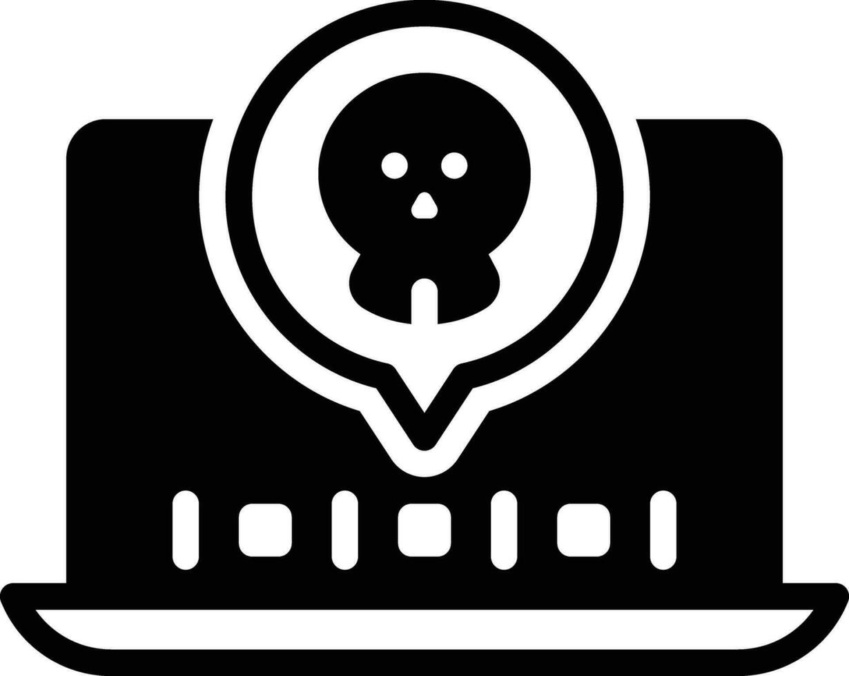 Solid icon for fatal vector